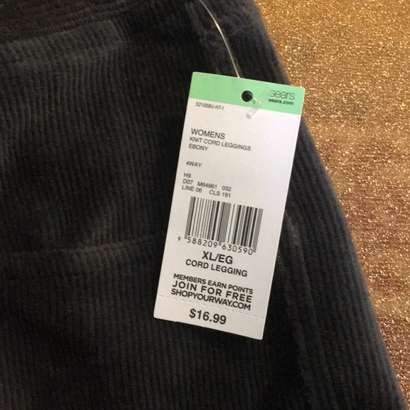 NWT Ebony cord legging - Picture 2 of 4
